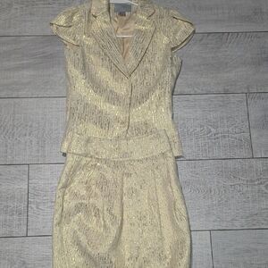 H&M Gold Women's Skirt Set